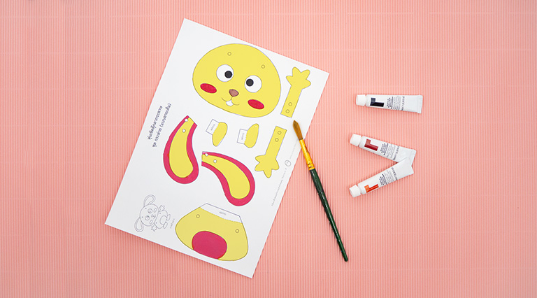 pattern หุ่นเชิดตุ๊กตากระดาษ รูปสัตว์ต่างๆ