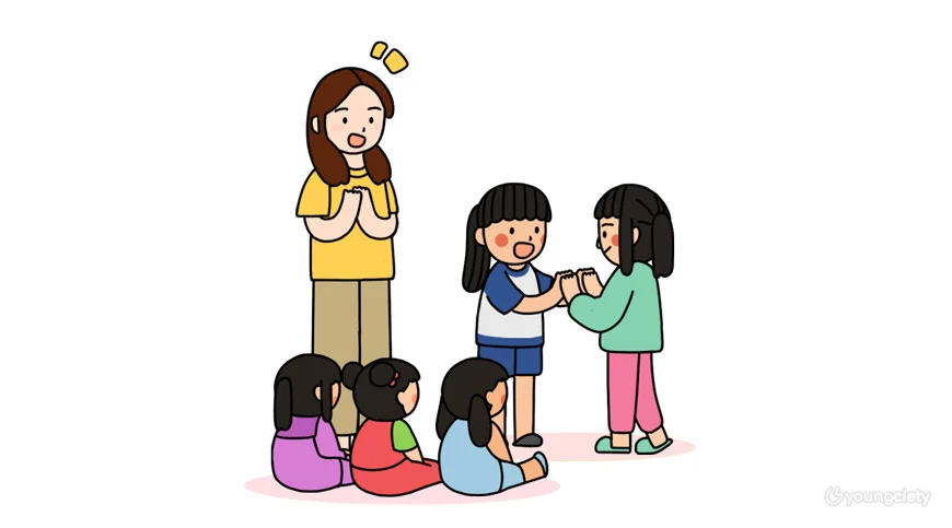 ในการเรียนร่วม เด็กที่โตกว่าสามารถเป็นต้นแบบในการทำกิจกรรมให้กับน้อง ๆ ได้